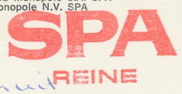 Meter Card Belgium 1972 Spa Reine - Bottling Water - Unclassified