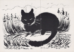 GATTO KITTY Animale Vintage Cartolina CPSM Unposted #PAM279.IT - Katten