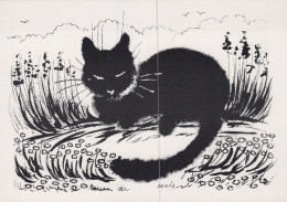 GATTO KITTY Animale Vintage Cartolina CPSM Unposted #PAM279.IT - Gatti
