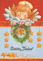 ANGELO Buon Anno Natale Vintage Cartolina CPSM #PAJ375.IT - Anges