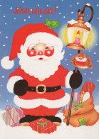 BABBO NATALE Natale Vintage Cartolina CPSM #PAJ574.IT - Santa Claus