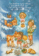 ANGELO Buon Anno Natale Vintage Cartolina CPSM #PAJ184.IT - Anges