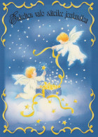 ANGELO Buon Anno Natale Vintage Cartolina CPSM #PAH365.IT - Anges