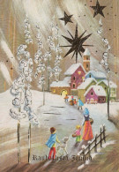 Happy New Year Christmas CHILDREN LENTICULAR 3D Vintage Postcard CPSM #PAZ074.GB - Neujahr