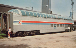 TRENO TRASPORTO FERROVIARIO Vintage Cartolina CPSMF #PAA449.IT - Trains