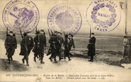 REGION DE LA BASSEE PATROUILLE FRANCAISE PRES DE LA LIGNE DE FEU - Guerre 1914-18