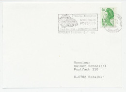Card / Postmark France 1984 Minerals - Fossil Fair - Préhistoire