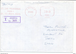 Registered Slogan Meter Cover / Pitney Bowes #300029, County Court - 27 October 1994 Jõgeva - Estonie