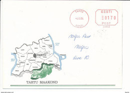 Meter Cover / Pitney Bowes #240032 - 4 October 1994 Tartu - Estonia