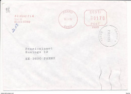 Slogan Meter Cover / Pitney Bowes #240029 - 15 March 1995 Pärnu - Estonia