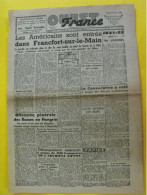 Journal L'Ouest France Du 27 Mars 1945. Guerre De Gaulle  Japon Angers Prisonniers Libérés - Other & Unclassified