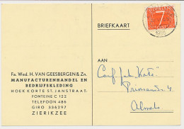 Firma Briefkaart Zierikzee 1956 - Manufacturen - Kleding - Non Classés