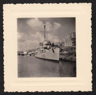 Jolie Photographie Du Bateau Escorteur "Kabyle" à Bougil Bejaia Algérie, Navire Mer Port Flotte Ship Boat 8,3 X 8,3 Cm - Barcos