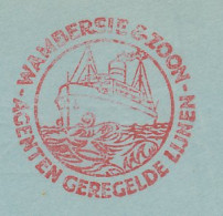 Meter Cover Netherlands 1939 Shipping Company Wambersie - Bateaux