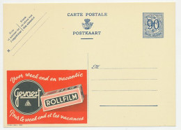 Publibel - Postal Stationery Belgium 1951 Gevaert - Photography - Film - Photographie