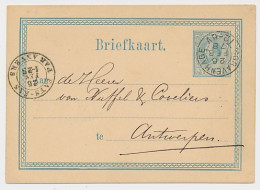 Briefkaart G. 10 Den Haag - Belgie 1878 - Grensstempel - Postal Stationery