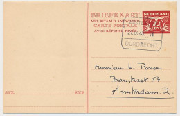 Briefkaart G. 274 Treinblokstempel - Amsterdam 1943 - Ganzsachen