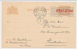 Briefkaart G. 107 A II S Gravenhage - Amsterdam 1921 - Entiers Postaux