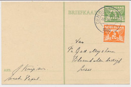 Briefkaart G. 228 / Bijfrankering Den Burg Texel - Lisse 1940 - Ganzsachen