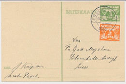 Briefkaart G. 228 / Bijfrankering Den Burg Texel - Lisse 1940 - Entiers Postaux