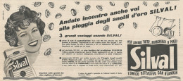 W1893 SILVAL Detersivo Con Blankin - Pubblicità Del 1958 - Vintage Advertising - Advertising