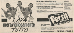 W1885 PERSIL Lava Meravigliosamente Tutto - Pubblicità Del 1958 - Vintage Advert - Publicités