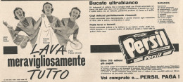 W1883 PERSIL Lava Meravigliosamente Tutto - Pubblicità Del 1958 - Vintage Advert - Publicités