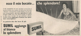 W1871 SUNIL Aggiunge Al Bianco Lo Splendore - Pubblicità Del 1958 - Vintage Ad - Werbung