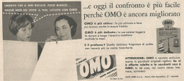 W1888 OMO è Ancora Migliorato - Pubblicità Del 1958 - Vintage Advertising - Werbung