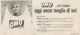 W1891 OMO Oggi Ancor Meglio Di Ieri - Pubblicità Del 1958 - Vintage Advertising - Publicités