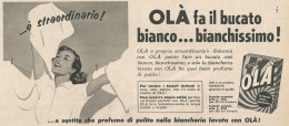 W1897 OLA' Fa Il Bucato Bianco... - Pubblicità Del 1958 - Vintage Advertising - Werbung