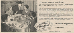 W1791 Margarina GRADINA - Pubblicità Del 1958 - Vintage Advertising - Werbung