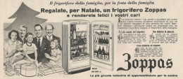 W1771 Frigorifero ZOPPAS - Pubblicità Del 1958 - Vintage Advertising - Werbung