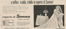 W1765 Coperte Di SOMMA Coperte Di Sogno - Pubblicità Del 1958 - Vintage Advert - Publicités