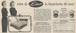 W1753 Tutta Di Lino La Biancheria Di Casa - Pubblicità Del 1958 - Vintage Advert - Reclame