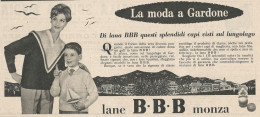 W1750 Lane B.B.B. Monza - La Moda A Gardone - Pubblicità Del 1958 - Vintage Ad - Advertising