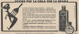 W1738 Amaro Medicinale Giuliani - Pubblicità Del 1958 - Vintage Advertising - Advertising