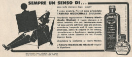 W1735 Amaro Medicinale Giuliani - Pubblicità Del 1958 - Vintage Advertising - Advertising