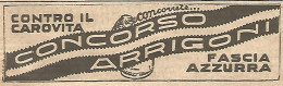 W1700 Contro Il Carovita... ARRIGONI - Pubblicità Del 1926 - Old Advertising - Publicités