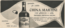 W1704 China Martini Con Ghiaccio E Seltz - Pubblicità Del 1958 - Vintage Advert - Reclame