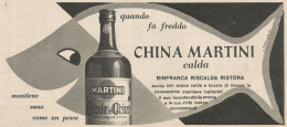 W1701 China Martini Calda - Pubblicità Del 1958 - Vintage Advertising - Advertising