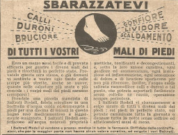 W1680 Saltrati RODELL Per La Cura Dei Piedi - Pubblicità Del 1926 - Old Advert - Reclame