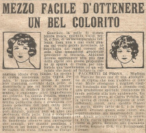 W1677 Cipria PETALIA - TOKALON - Pubblicità Del 1926 - Old Advertising - Publicidad