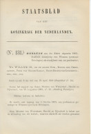 Staatsblad 1883 - Betreffende Postkantoor Winsum - Cartas & Documentos