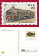 2022 France Legendes Du Rail Trains Locomotives Pre-stamped Postcard MNH @ BELOW FACE VALUE - Nuovi
