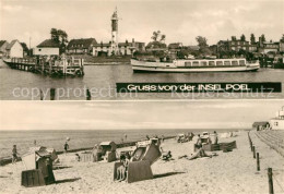 73099940 Insel Poel Strand Schiffanlegestelle Leuchtturm Insel Poel - Sonstige & Ohne Zuordnung