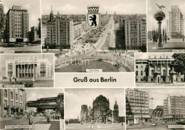 73099927 Berlin Hochhaus Haus Berlin Stalinallee Deutsche Sporthalle Dom Berlin - Sonstige & Ohne Zuordnung