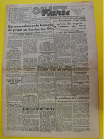 Journal L'Ouest France Du 23 Mars 1945. Guerre De Gaulle  Rhin Japon Le Coq Indochine Michel Debré Angers Savary Cholet - Otros & Sin Clasificación