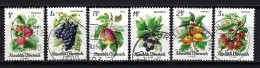 ÖSTERREICH Komplettsatz ANK-Nr. 1253 - 1258 Obstserie Gestempelt - Siehe Bild - Used Stamps