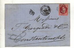 Document Avec Timbre  Valeur 80c Rose Oblitération 25/03/1872 - 1849-1876: Periodo Classico
